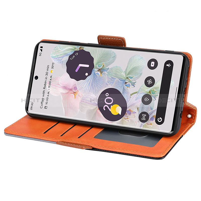 Handytasche Stand Schutzhülle Flip Leder Hülle SY2 für Google Pixel 6 Pro 5G groß