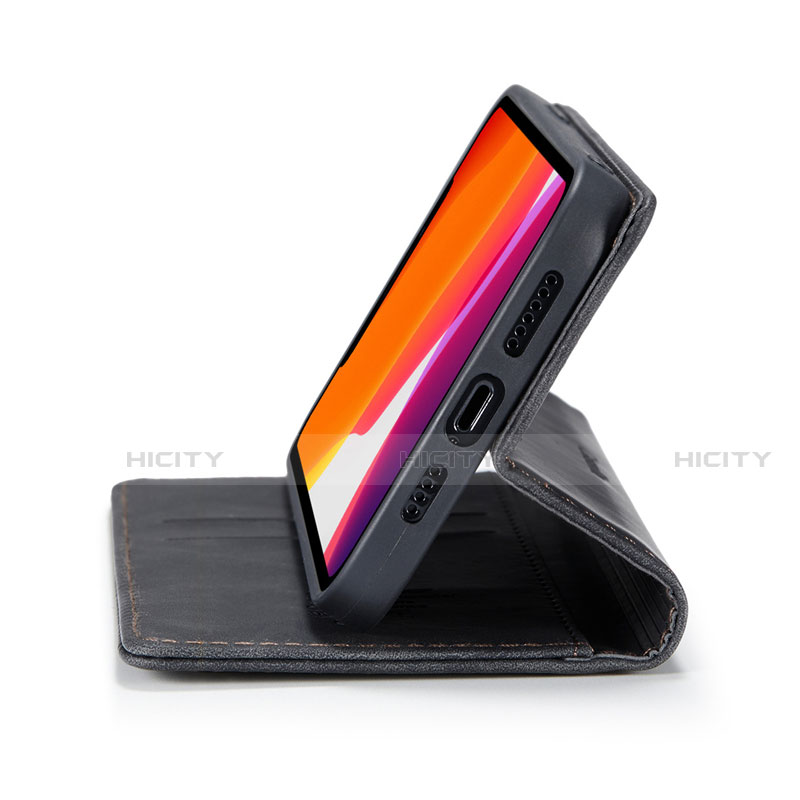 Handytasche Stand Schutzhülle Flip Leder Hülle T01 für Apple iPhone 12 Pro