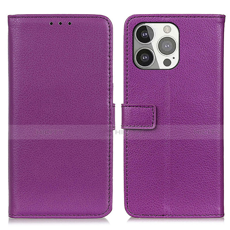 Handytasche Stand Schutzhülle Flip Leder Hülle T01 für Apple iPhone 13 Pro Max Violett