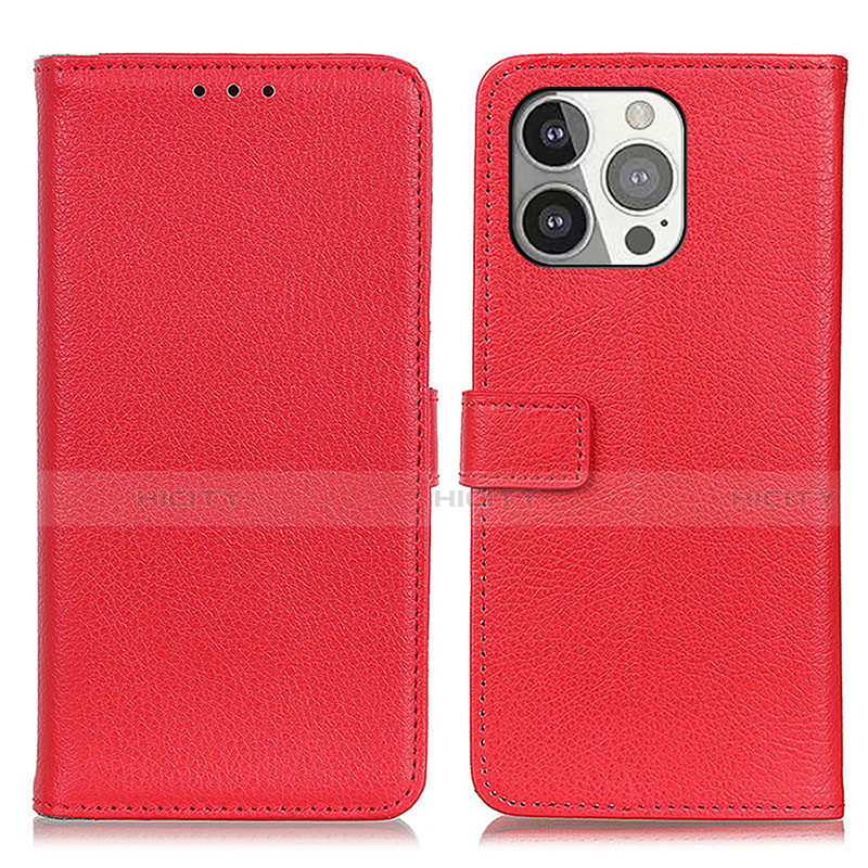 Handytasche Stand Schutzhülle Flip Leder Hülle T01 für Apple iPhone 13 Pro Rot