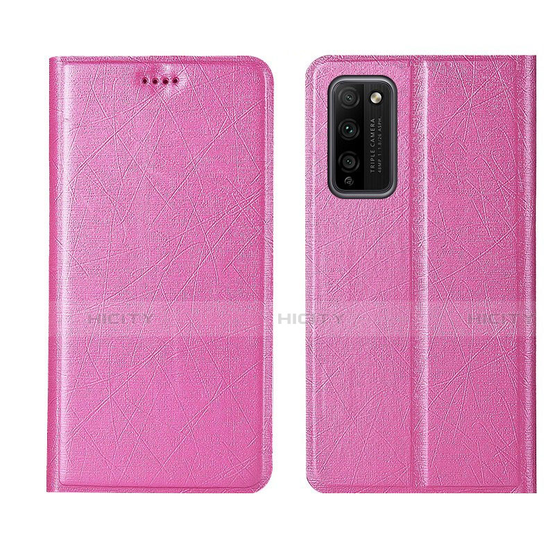 Handytasche Stand Schutzhülle Flip Leder Hülle T01 für Huawei Honor 30 Lite 5G Rosa