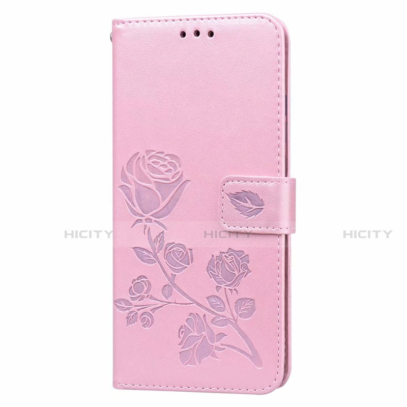 Handytasche Stand Schutzhülle Flip Leder Hülle T01 für Huawei P40 Pro Rosa