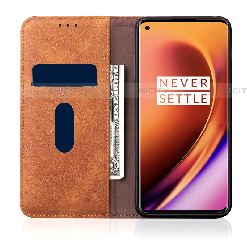 Handytasche Stand Schutzhülle Flip Leder Hülle T01 für OnePlus 8 groß