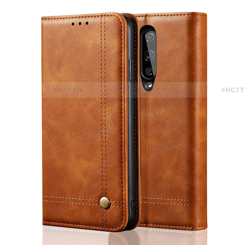 Handytasche Stand Schutzhülle Flip Leder Hülle T01 für OnePlus 8 Orange Plus