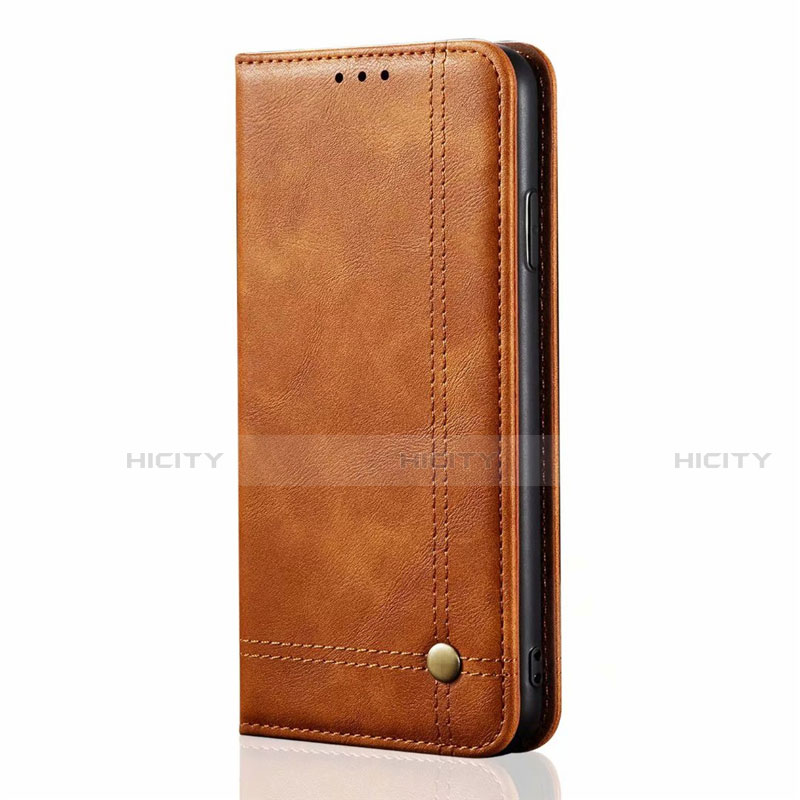 Handytasche Stand Schutzhülle Flip Leder Hülle T01 für Oppo A52 Orange