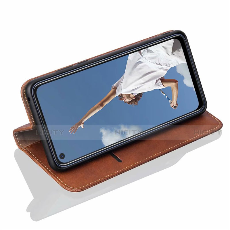 Handytasche Stand Schutzhülle Flip Leder Hülle T01 für Oppo A72 groß