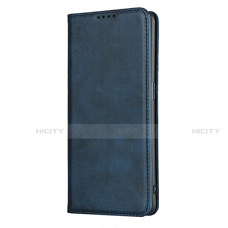 Handytasche Stand Schutzhülle Flip Leder Hülle T01 für Oppo Find X2 Pro Blau