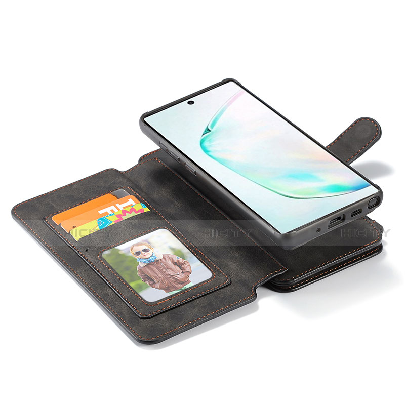 Handytasche Stand Schutzhülle Flip Leder Hülle T01 für Samsung Galaxy Note 10 groß