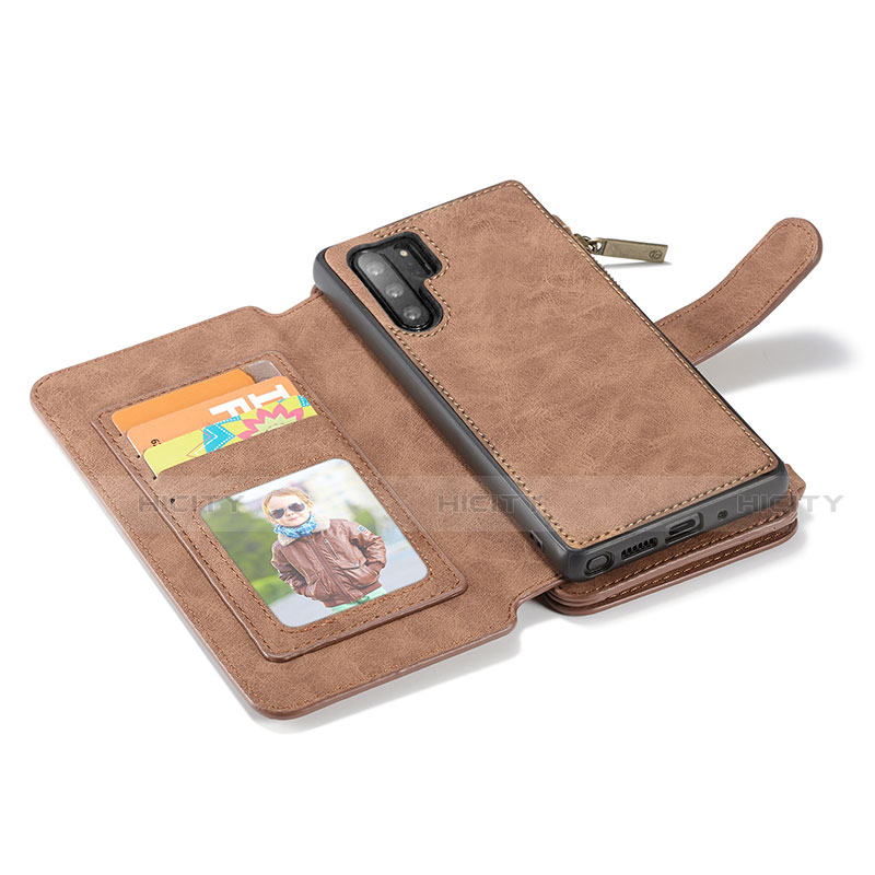 Handytasche Stand Schutzhülle Flip Leder Hülle T01 für Samsung Galaxy Note 10 Plus groß