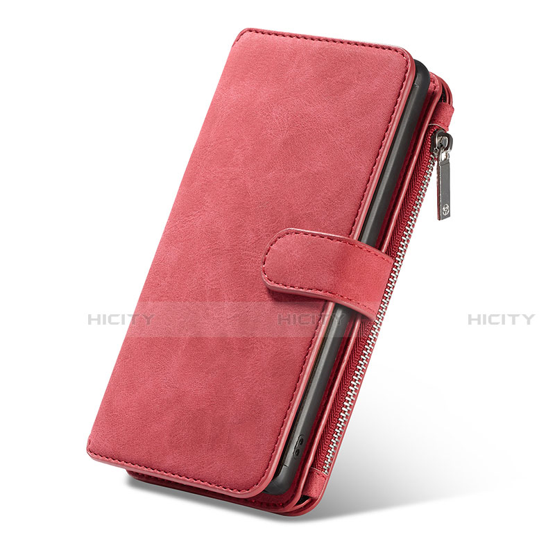 Handytasche Stand Schutzhülle Flip Leder Hülle T01 für Samsung Galaxy Note 10 Rot Plus