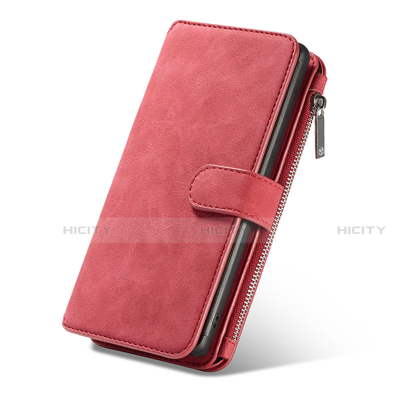 Handytasche Stand Schutzhülle Flip Leder Hülle T01 für Samsung Galaxy Note 10 Rot