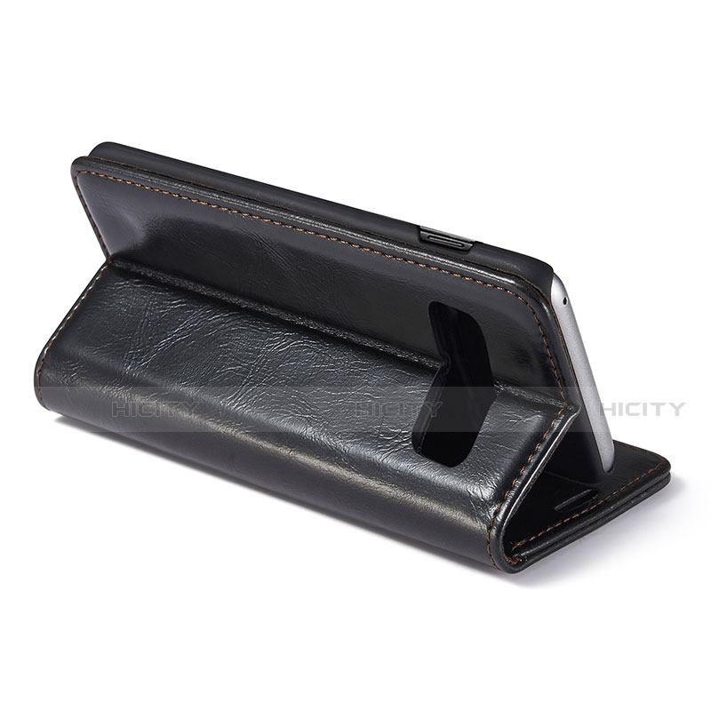 Handytasche Stand Schutzhülle Flip Leder Hülle T01 für Samsung Galaxy S10 Plus groß