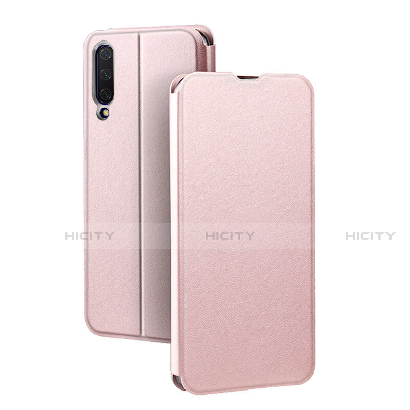 Handytasche Stand Schutzhülle Flip Leder Hülle T01 für Xiaomi Mi A3 Rosegold Plus