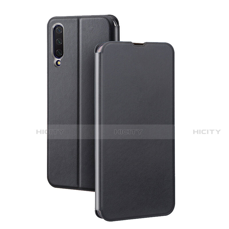 Handytasche Stand Schutzhülle Flip Leder Hülle T01 für Xiaomi Mi A3 Schwarz