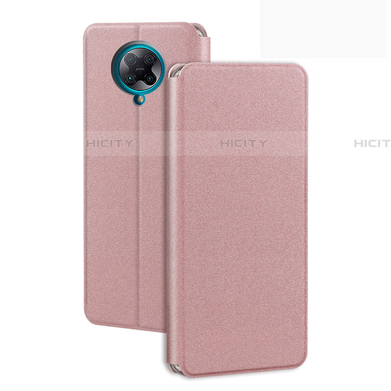 Handytasche Stand Schutzhülle Flip Leder Hülle T01 für Xiaomi Poco F2 Pro Rosegold Plus