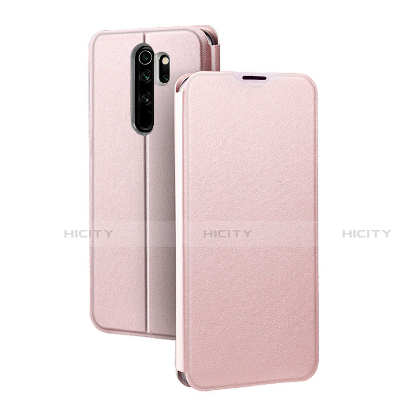 Handytasche Stand Schutzhülle Flip Leder Hülle T01 für Xiaomi Redmi Note 8 Pro Rosegold Plus