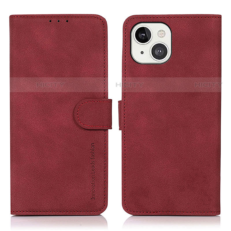 Handytasche Stand Schutzhülle Flip Leder Hülle T02 für Apple iPhone 13 Rot