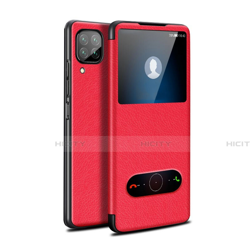 Handytasche Stand Schutzhülle Flip Leder Hülle T02 für Huawei Nova 6 SE Rot