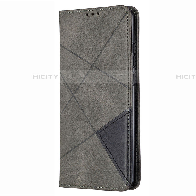 Handytasche Stand Schutzhülle Flip Leder Hülle T02 für Huawei P Smart (2020) Grau