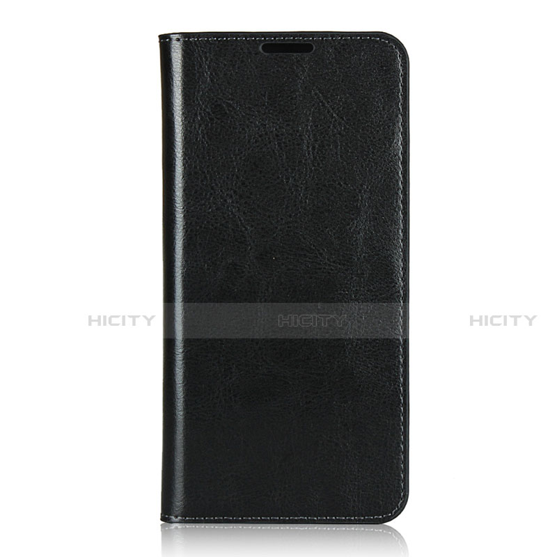 Handytasche Stand Schutzhülle Flip Leder Hülle T02 für Oppo F15 Schwarz Plus