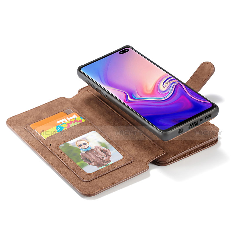 Handytasche Stand Schutzhülle Flip Leder Hülle T02 für Samsung Galaxy S10