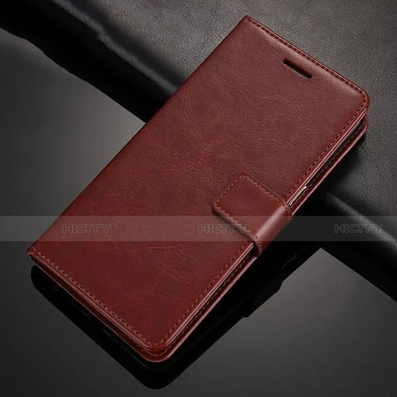 Handytasche Stand Schutzhülle Flip Leder Hülle T02 für Xiaomi Redmi Note 8 (2021) Braun