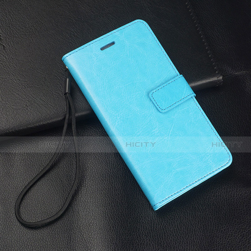 Handytasche Stand Schutzhülle Flip Leder Hülle T02 für Xiaomi Redmi Note 8 Pro Hellblau