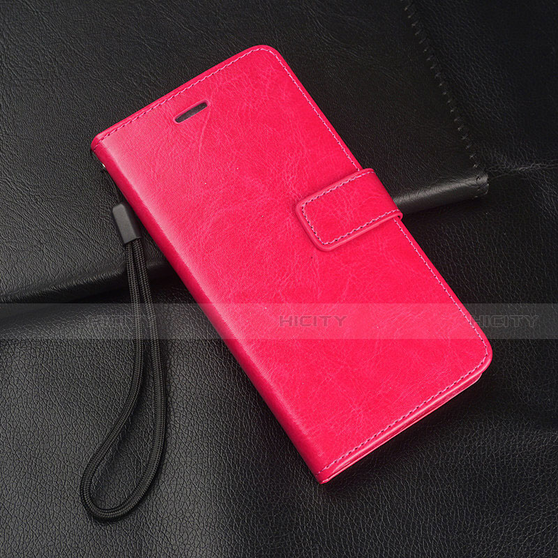 Handytasche Stand Schutzhülle Flip Leder Hülle T02 für Xiaomi Redmi Note 8 Pro Pink