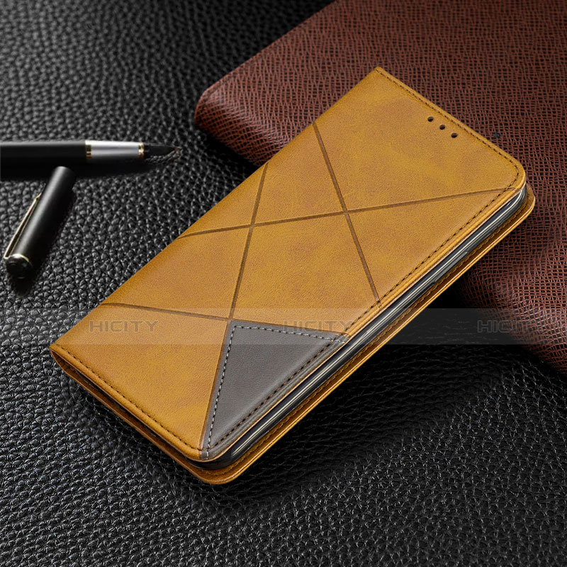 Handytasche Stand Schutzhülle Flip Leder Hülle T02 für Xiaomi Redmi Note 9 Pro Max Orange