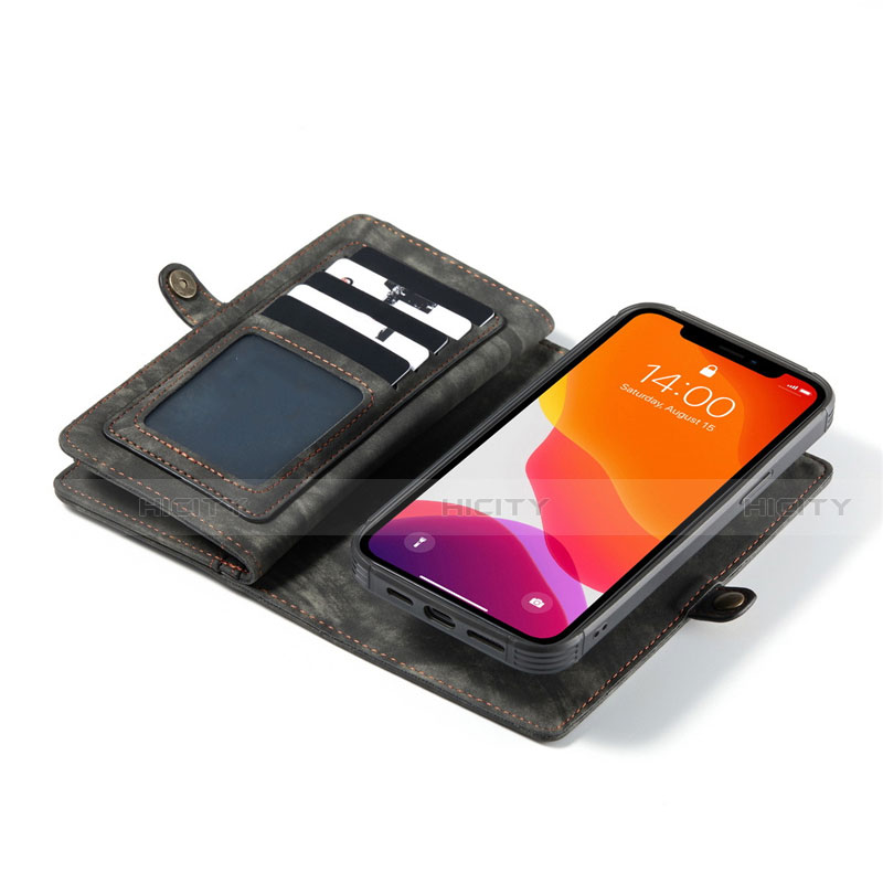 Handytasche Stand Schutzhülle Flip Leder Hülle T03 für Apple iPhone 12