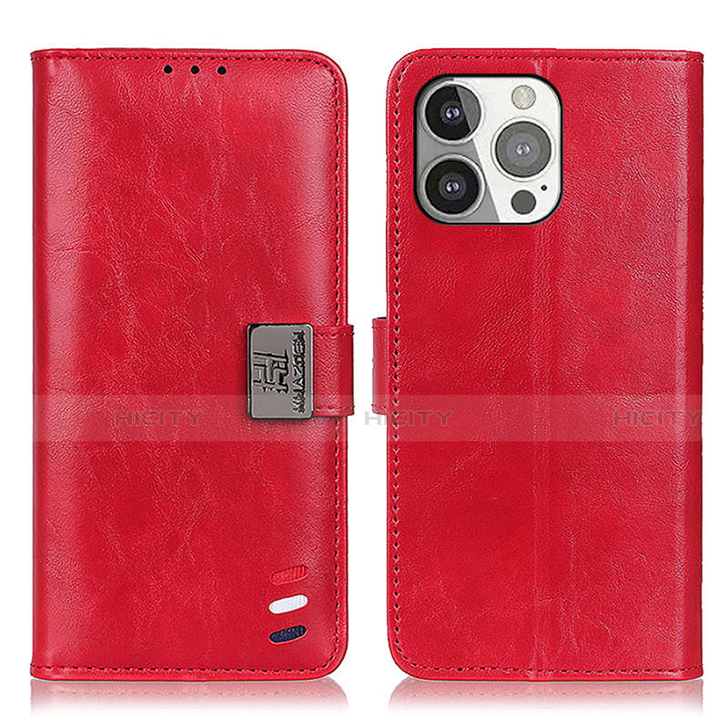 Handytasche Stand Schutzhülle Flip Leder Hülle T03 für Apple iPhone 14 Pro Rot Plus