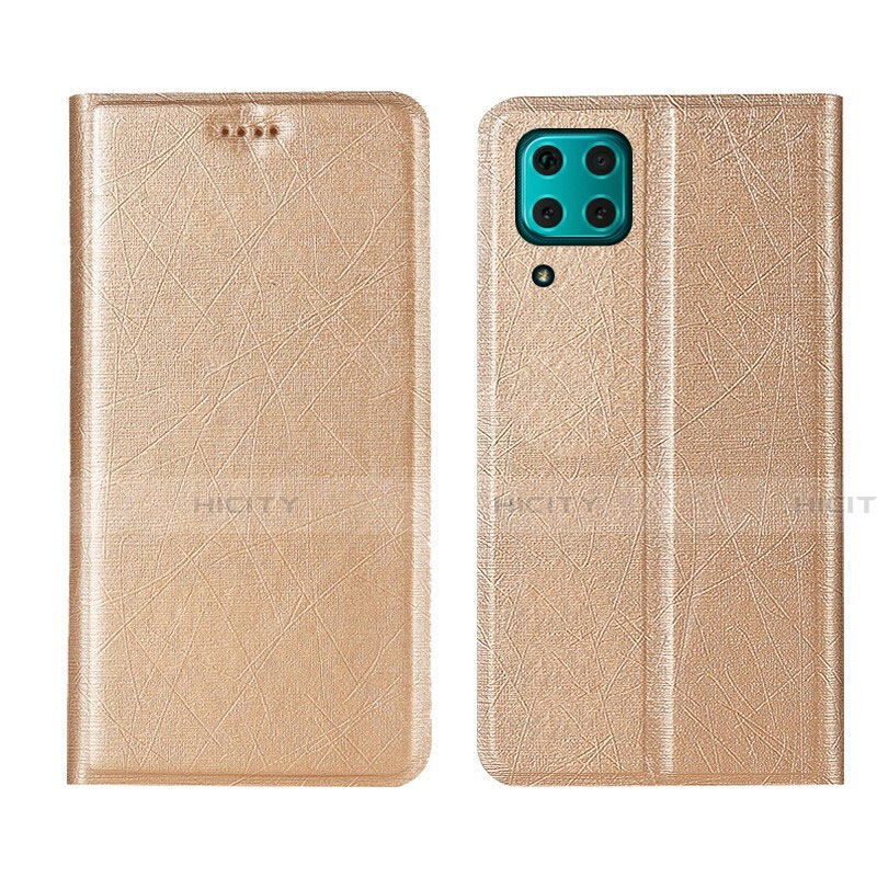 Handytasche Stand Schutzhülle Flip Leder Hülle T03 für Huawei P40 Lite Gold Plus