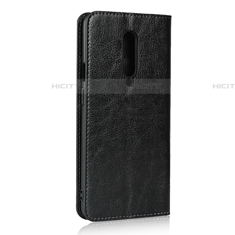 Handytasche Stand Schutzhülle Flip Leder Hülle T03 für OnePlus 7T Pro Schwarz