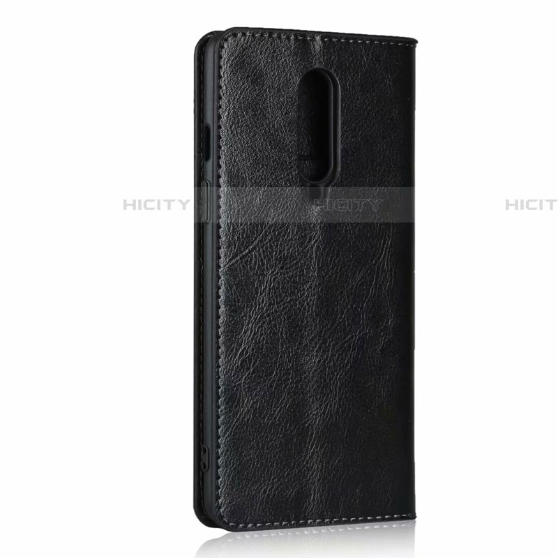 Handytasche Stand Schutzhülle Flip Leder Hülle T03 für OnePlus 8 Schwarz