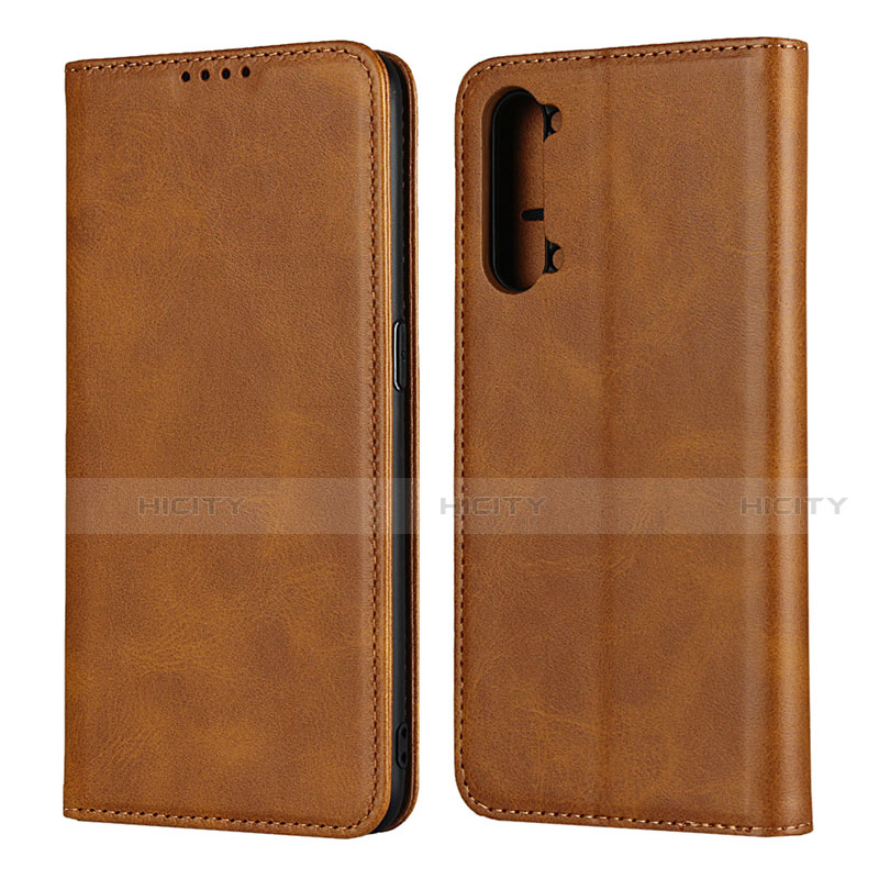 Handytasche Stand Schutzhülle Flip Leder Hülle T03 für Oppo A91 Orange Plus