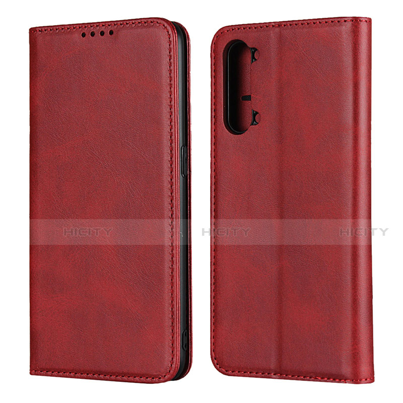 Handytasche Stand Schutzhülle Flip Leder Hülle T03 für Oppo Find X2 Lite Rot