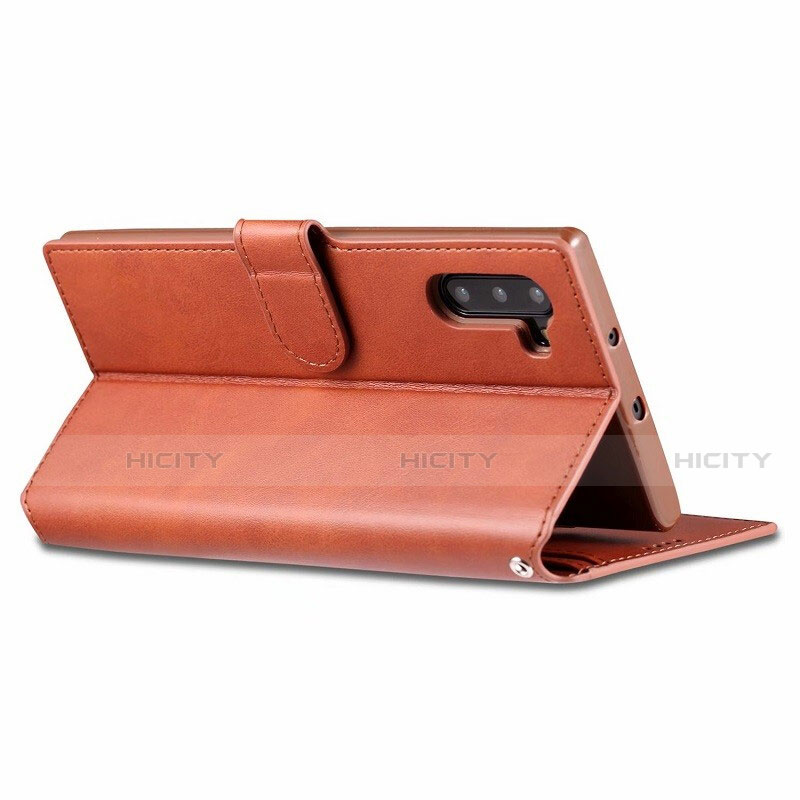 Handytasche Stand Schutzhülle Flip Leder Hülle T03 für Samsung Galaxy Note 10 5G groß