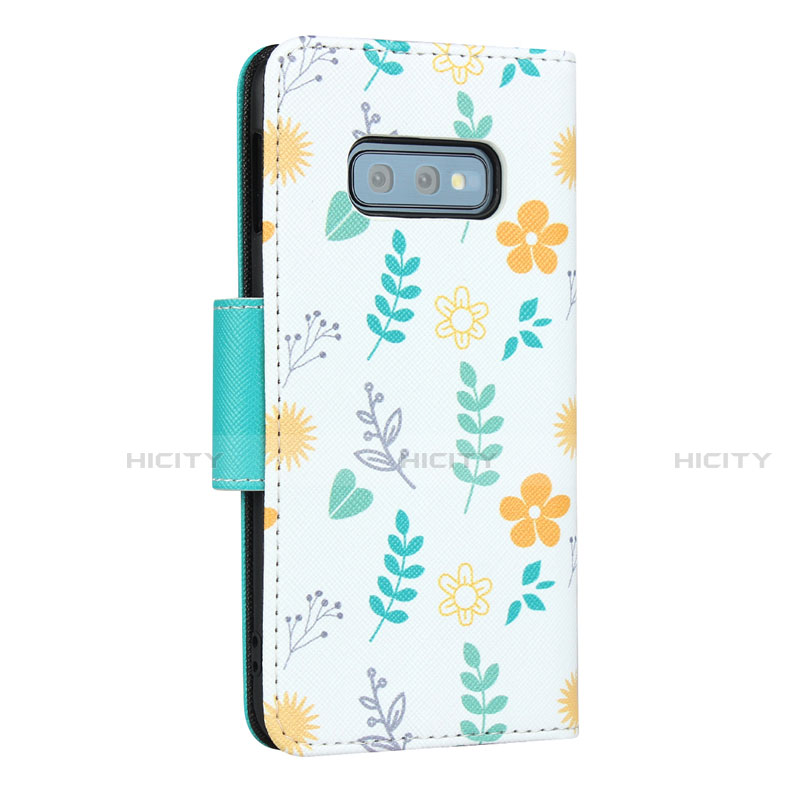 Handytasche Stand Schutzhülle Flip Leder Hülle T03 für Samsung Galaxy S10e groß