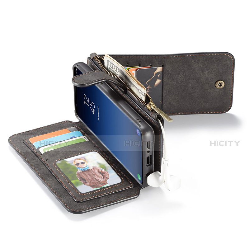 Handytasche Stand Schutzhülle Flip Leder Hülle T03 für Samsung Galaxy S9