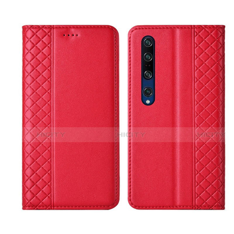 Handytasche Stand Schutzhülle Flip Leder Hülle T03 für Xiaomi Mi 10 Pro Rot