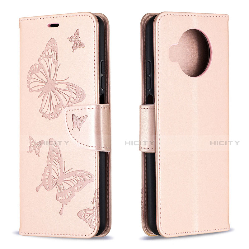 Handytasche Stand Schutzhülle Flip Leder Hülle T03 für Xiaomi Mi 10i 5G Rosa Plus