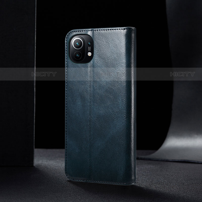 Handytasche Stand Schutzhülle Flip Leder Hülle T03 für Xiaomi Mi 11 5G Blau