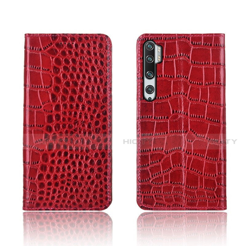 Handytasche Stand Schutzhülle Flip Leder Hülle T03 für Xiaomi Mi Note 10 Pro Rot