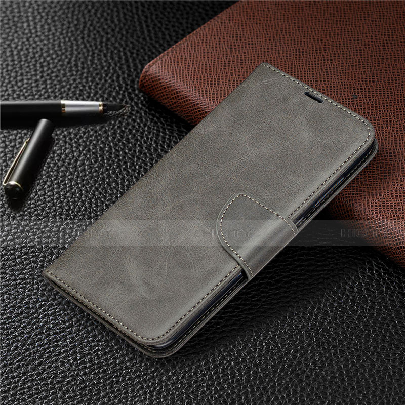 Handytasche Stand Schutzhülle Flip Leder Hülle T03 für Xiaomi Redmi 10X 4G Grau