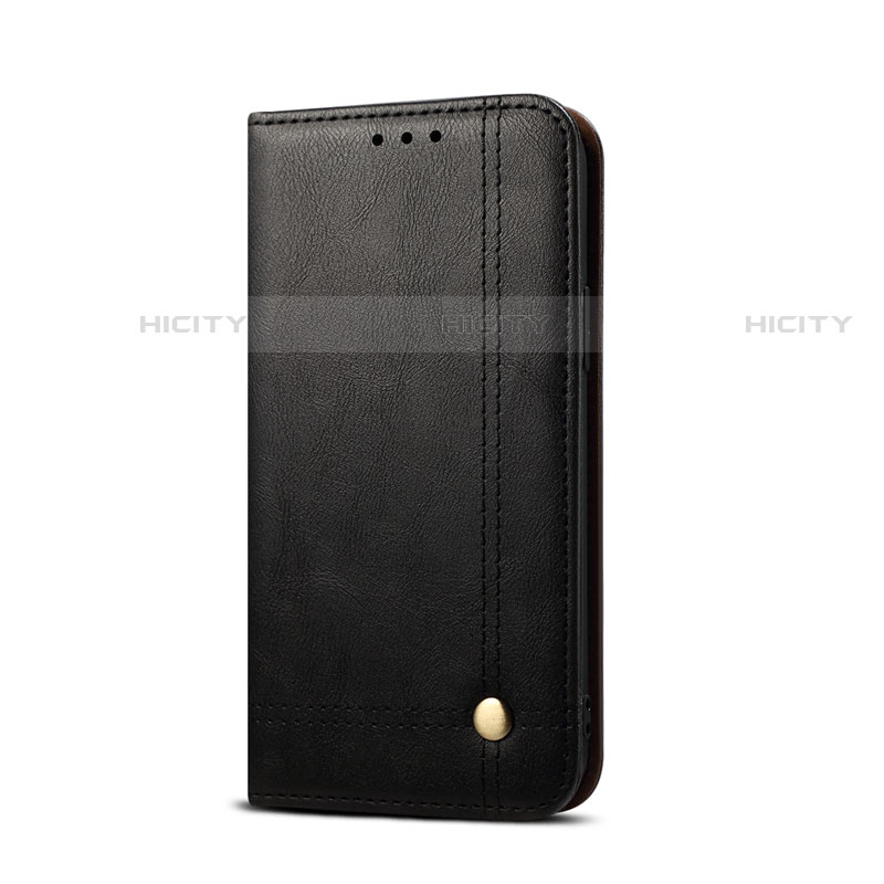 Handytasche Stand Schutzhülle Flip Leder Hülle T03 für Xiaomi Redmi 9AT Schwarz