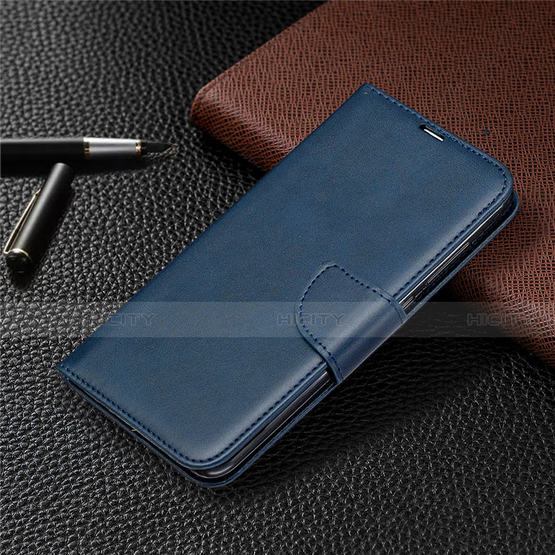 Handytasche Stand Schutzhülle Flip Leder Hülle T03 für Xiaomi Redmi Note 9 Blau