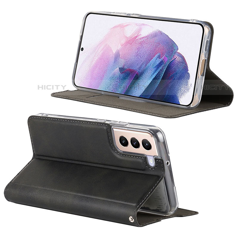 Handytasche Stand Schutzhülle Flip Leder Hülle T03D für Samsung Galaxy S21 Plus 5G