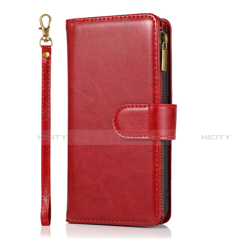 Handytasche Stand Schutzhülle Flip Leder Hülle T04 für Apple iPhone 12 Mini Rot