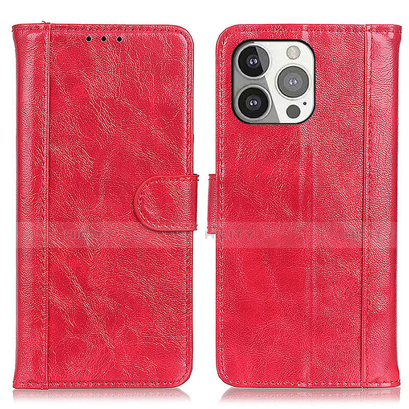 Handytasche Stand Schutzhülle Flip Leder Hülle T04 für Apple iPhone 14 Pro Rot Plus