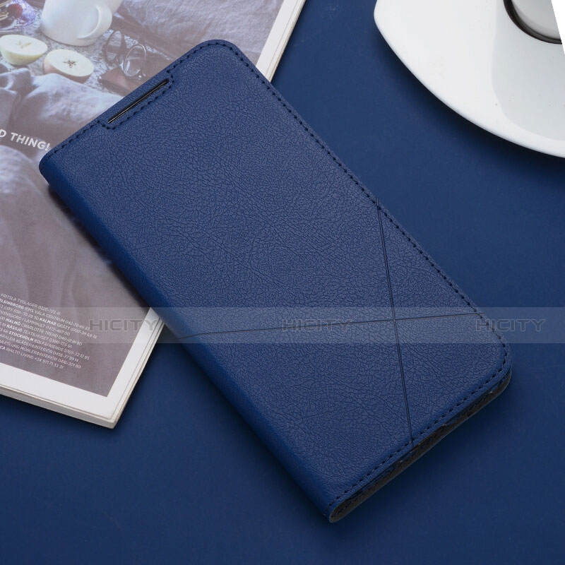 Handytasche Stand Schutzhülle Flip Leder Hülle T04 für Huawei Nova 5i Blau Plus